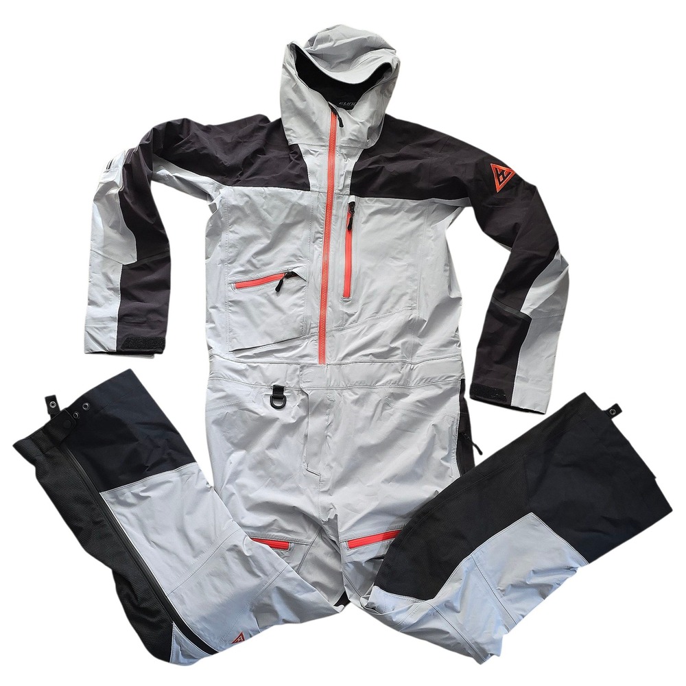 Ski Doo BC Series Aspect Unisex One Piece Snow Suit Grey Black Orange Size XS